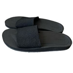 L.L. Bean slides Maine Isle stretch black shoes size womens 7